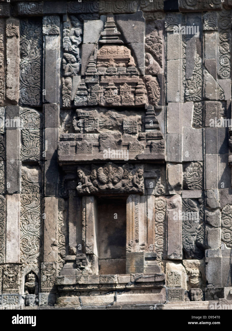 Stone carving detail from the Prambanan temples Stock Photo - Alamy