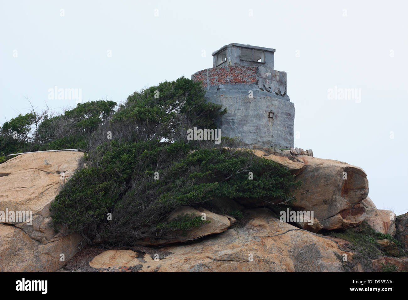An old military bunker and lookout, Kinmen County Taiwan Stock Photo