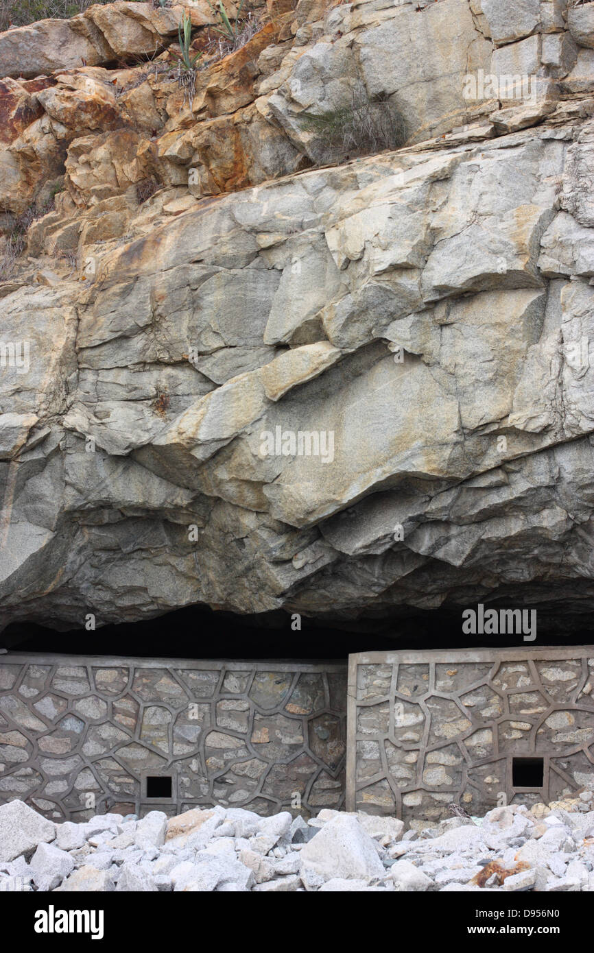 Old military bunkers at Jhaishan Tunnel, Kinmen National Park, Kinmen