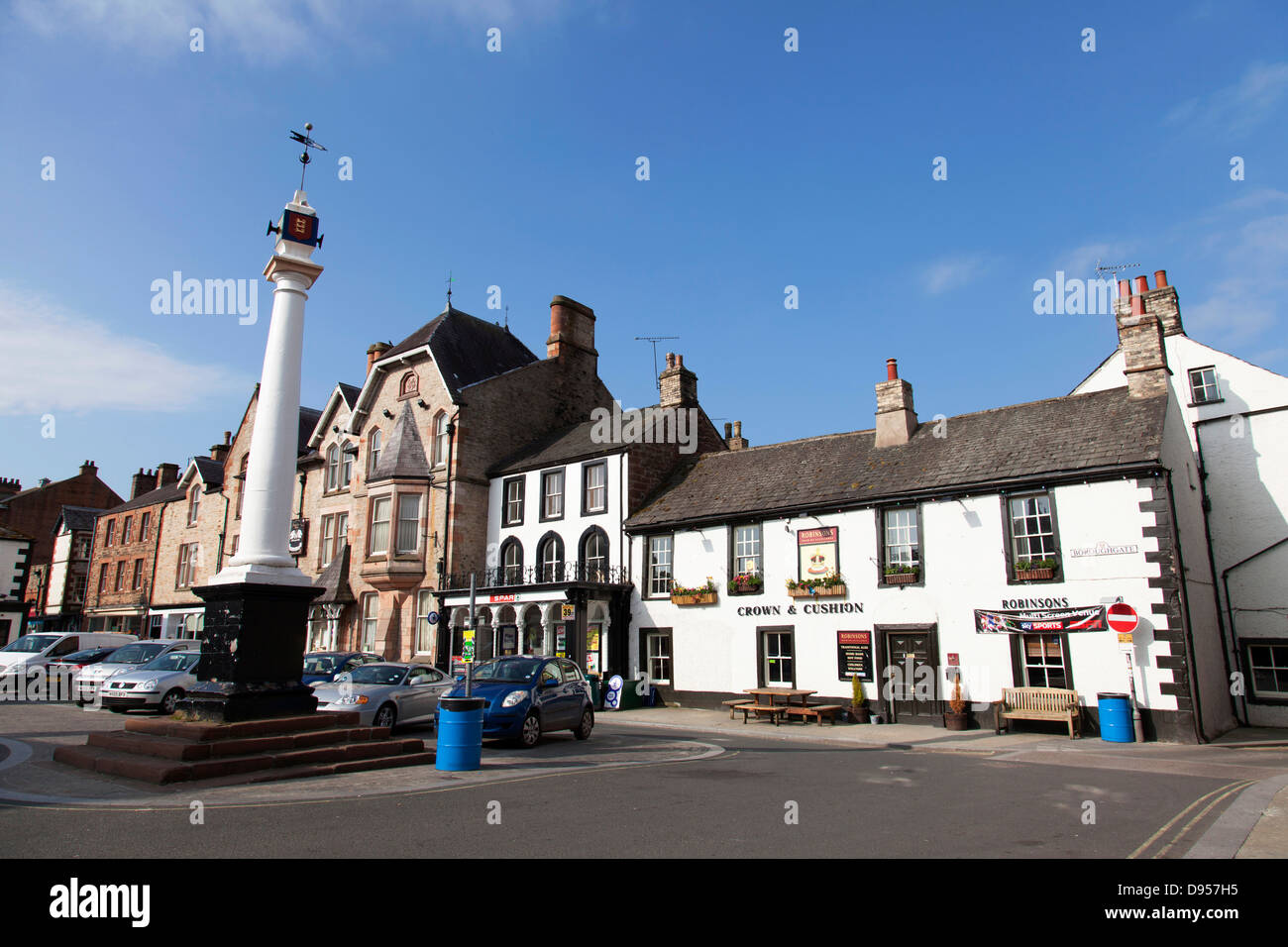 The Market Cross, Boroughgate, ApplebyinWestmorland, Cumbria, England, U.K Stock Photo Alamy