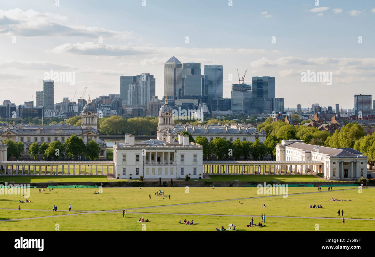 View from Greenwich, London, UK Stock Photo