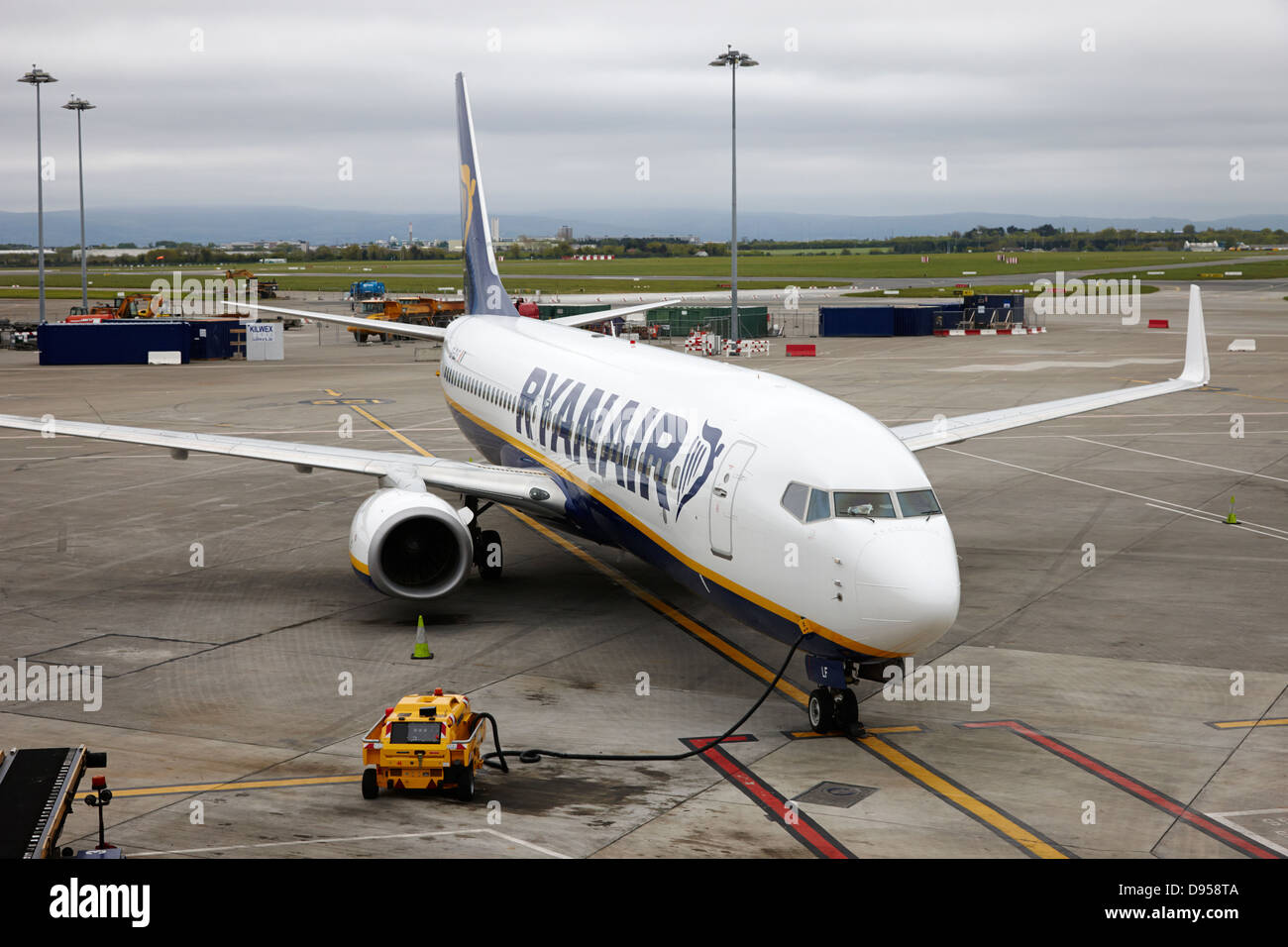 ryanair boeing 737 eidlf dublin airport terminal 1 ireland Stock Photo