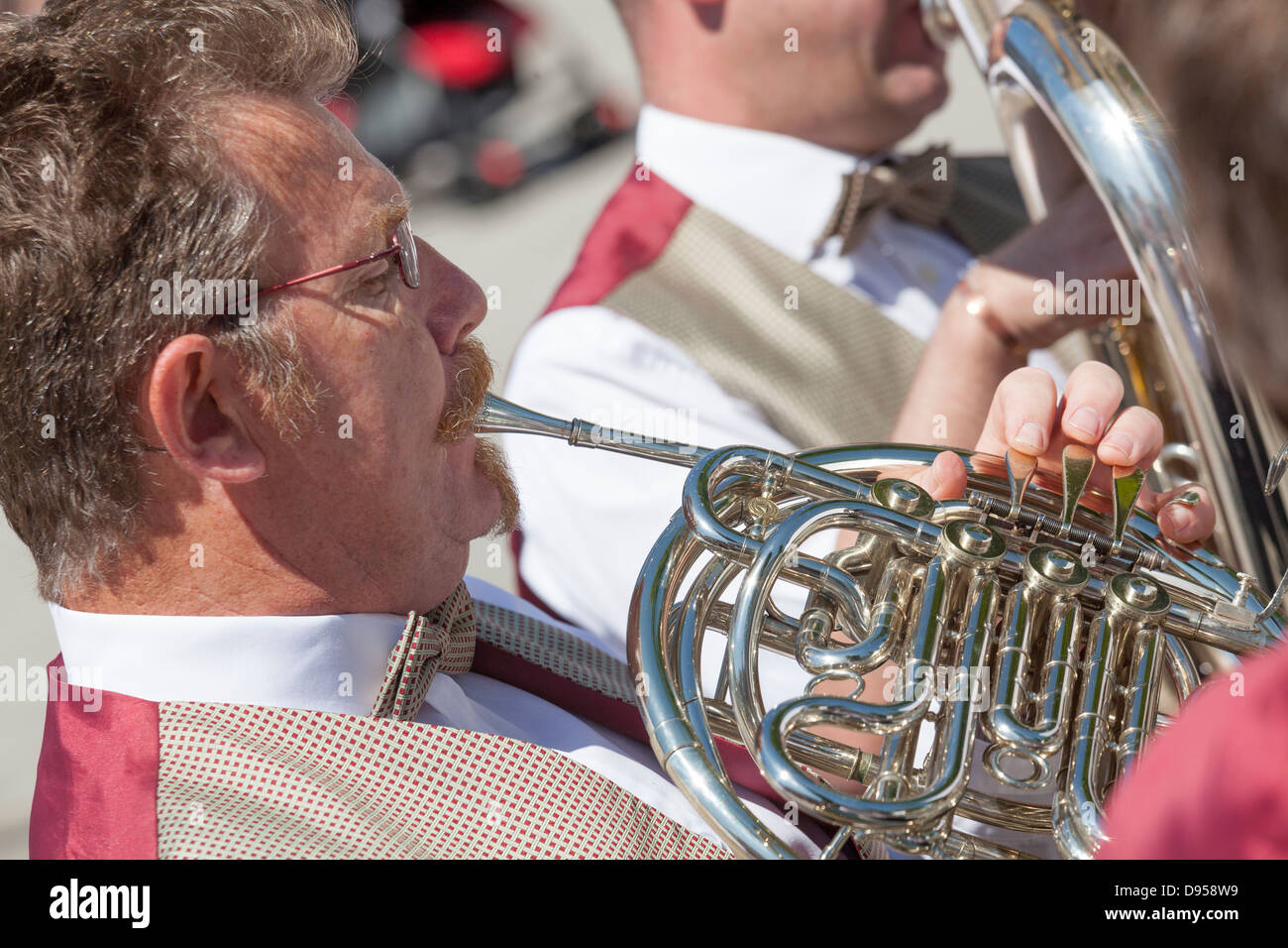 French horn playing hires stock photography and images Alamy