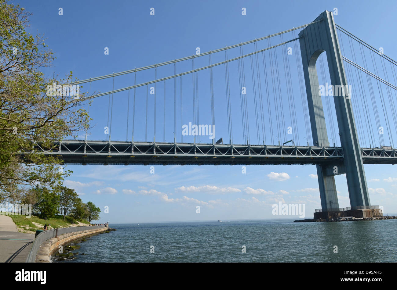 The Verrazano Bridge and Gravesend Bay, New York City Stock Photo Alamy