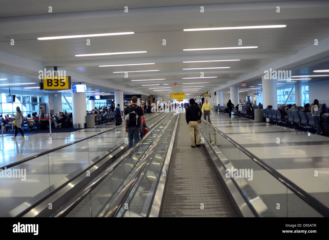Departures at Terminal 4 of JFK airport, New York Stock Photo Alamy