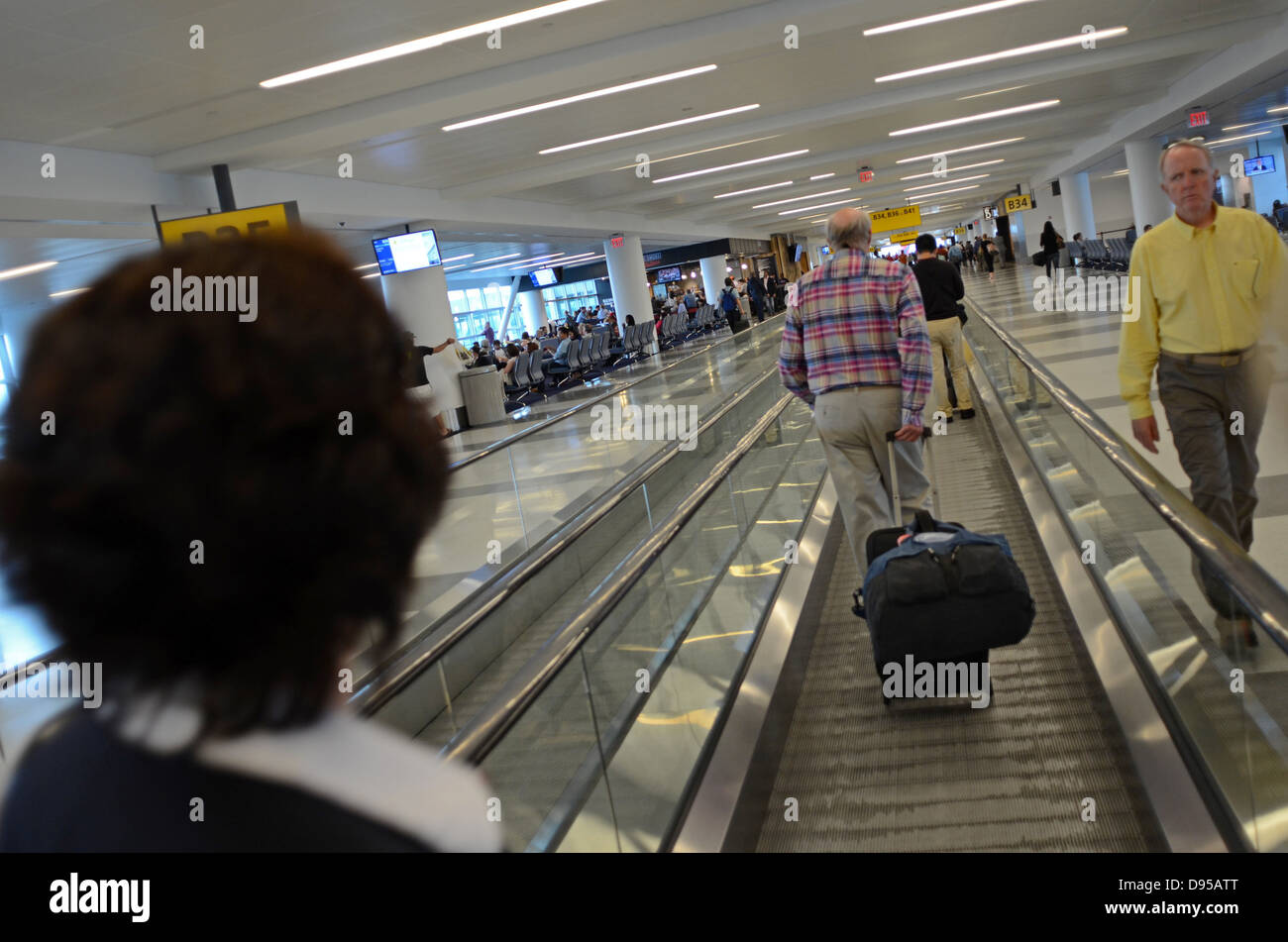 Departures at Terminal 4 of JFK airport, New York Stock Photo Alamy