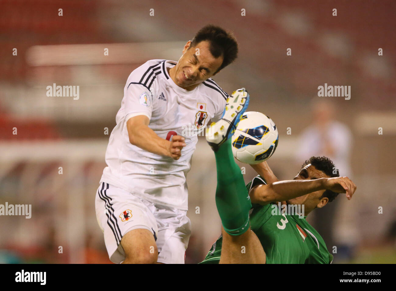 Shinji Okazaki (JPN),  JUNE 11, 2013 - Football / Soccer :  FIFA World Cup Brazil 2014 Asian Qualifier  Final Round Group B  between Iraq 0-1 Japan  at Al-Arabi Stadium, Doha, Qatar.  (Photo by YUTAKA/AFLO SPORT) Stock Photo