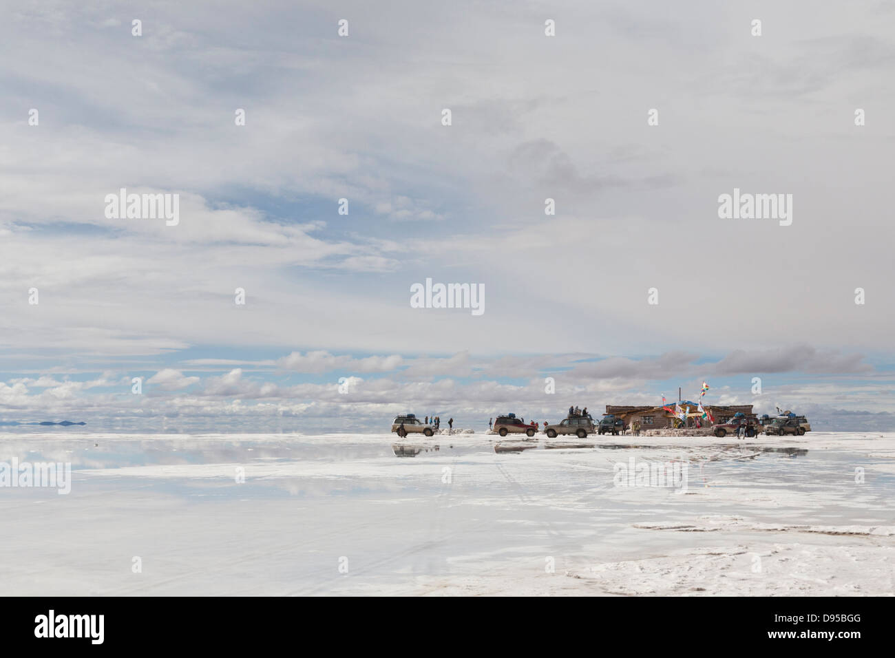 Hotel de Sal, Salar de Uyuni, Salt Flat Tours, Altiplano, Southwest Bolivia Stock Photo