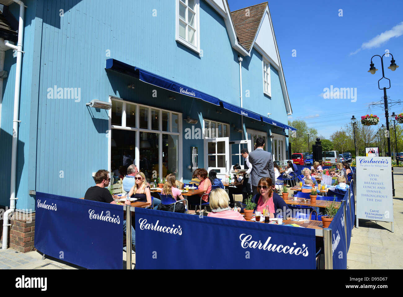 Carluccio's Restaurant at Bicester Village Outlet Shopping Centre, Bicester, Oxfordshire, England, United Kingdom Stock Photo