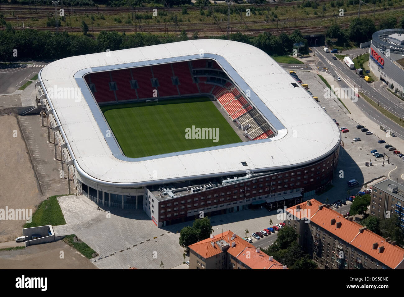 Slavia Prague soccer Stadium Eden Stock Photo - Alamy