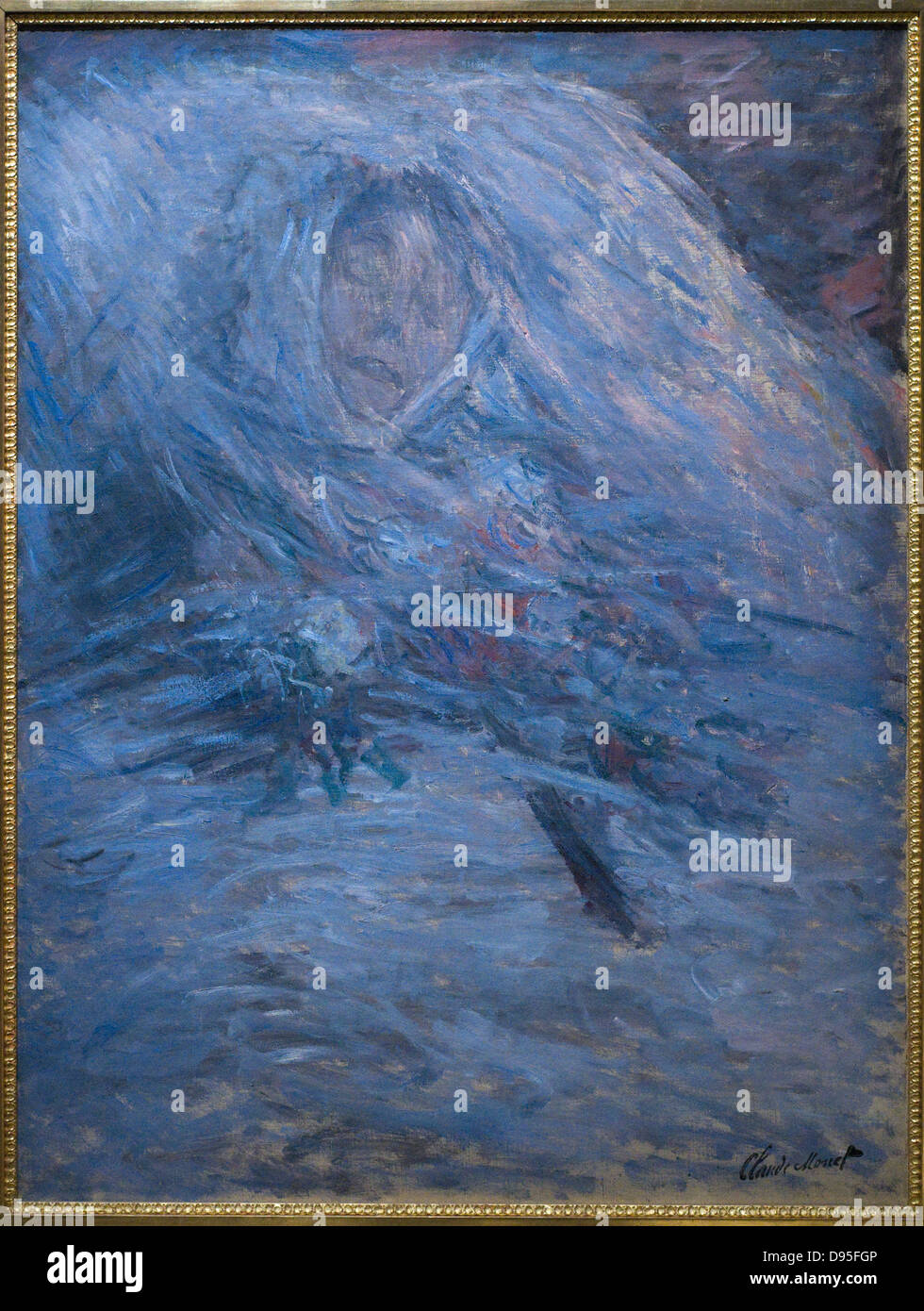 Claude Monet Camille sur son lit de mort - Camille on her deathbed XIX th  Century French school Orsay Museum -Paris 1879 Stock Photo - Alamy