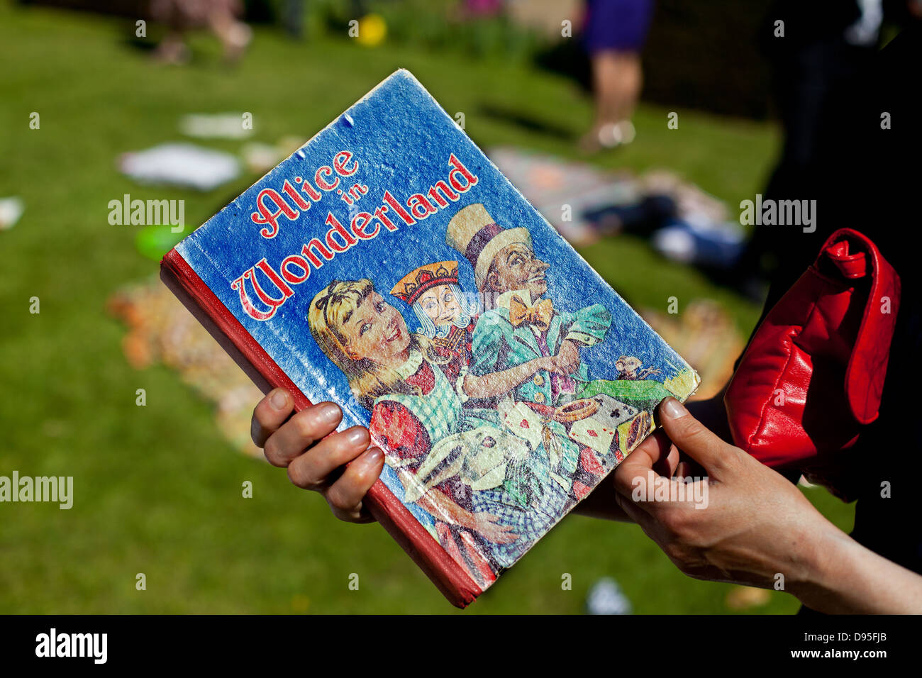 Old edition of Alice in Wonderland by Lewis Carroll Stock Photo