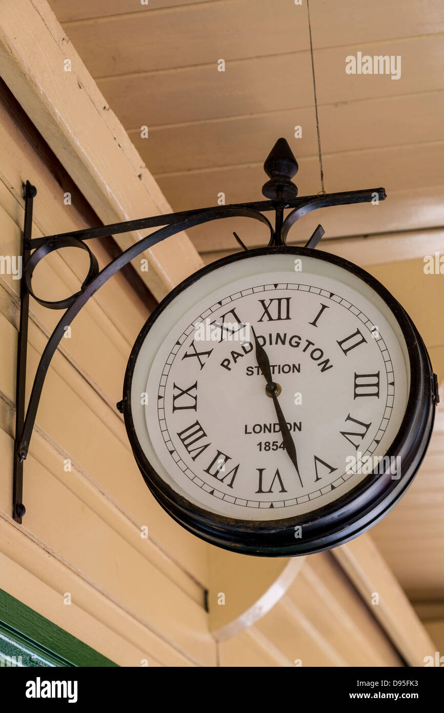 An 1854 Paddington station railway clock , in use at the East Anglia
