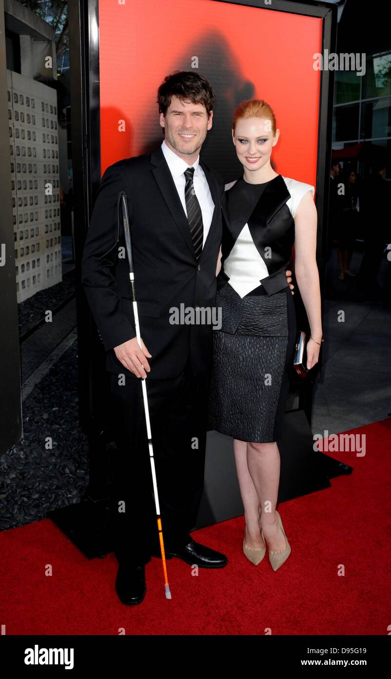 Los Angeles, CA. 11th June, 2013. Deborah Ann Woll, E.J. Scott at arrivals for TRUE BLOOD Season Premiere, Cinerama Dome at The Arclight Hollywood, Los Angeles, CA June 11, 2013. Credit: Elizabeth Goodenough/Everett Collection/Alamy Live News Stock Photo