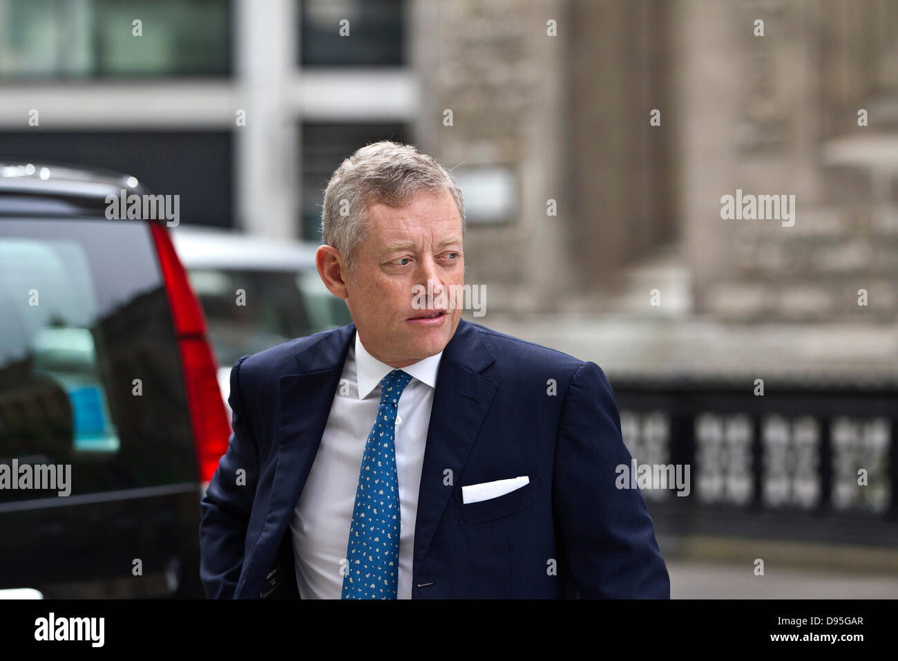 Rolls Building, London, UK. 12th June, 2013.  Picture shows Alexander Vik arriving at the Rolls Building, London where he suing Deutsche Bank over $8 Billion fund losses dating back to 2008. Stock Photo