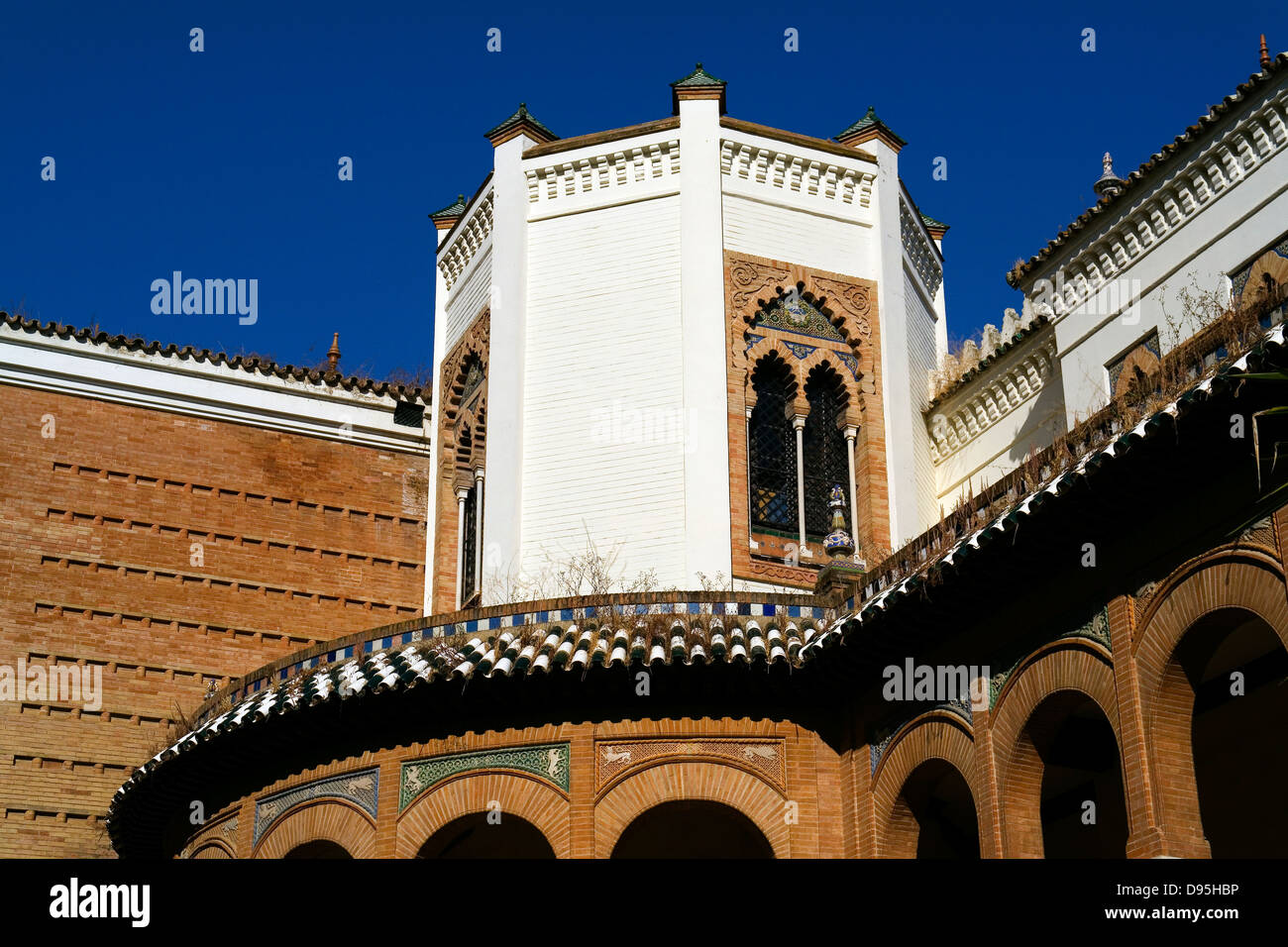 Museo de Artes y Costumbres Populares - Museum of Adalusian Folk arts in Maria Luisa Park, Seville, Andalusia, Spain Stock Photo