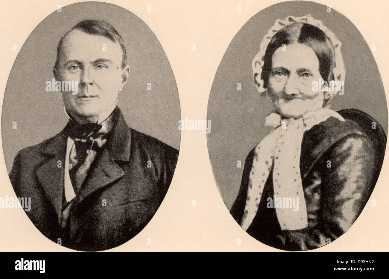 Johann Jakob Brahms and his wife