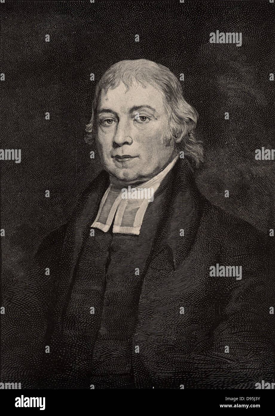 Gotthilf Henry Ernest Muhlenberg (1753-1815), American Lutheran minister and botanist.  First President of Franklin College, Pennsylvania (1787).  A member of the German-American family who led the Pennsylvania Lutheran community.  Engraving, 1896. Stock Photo