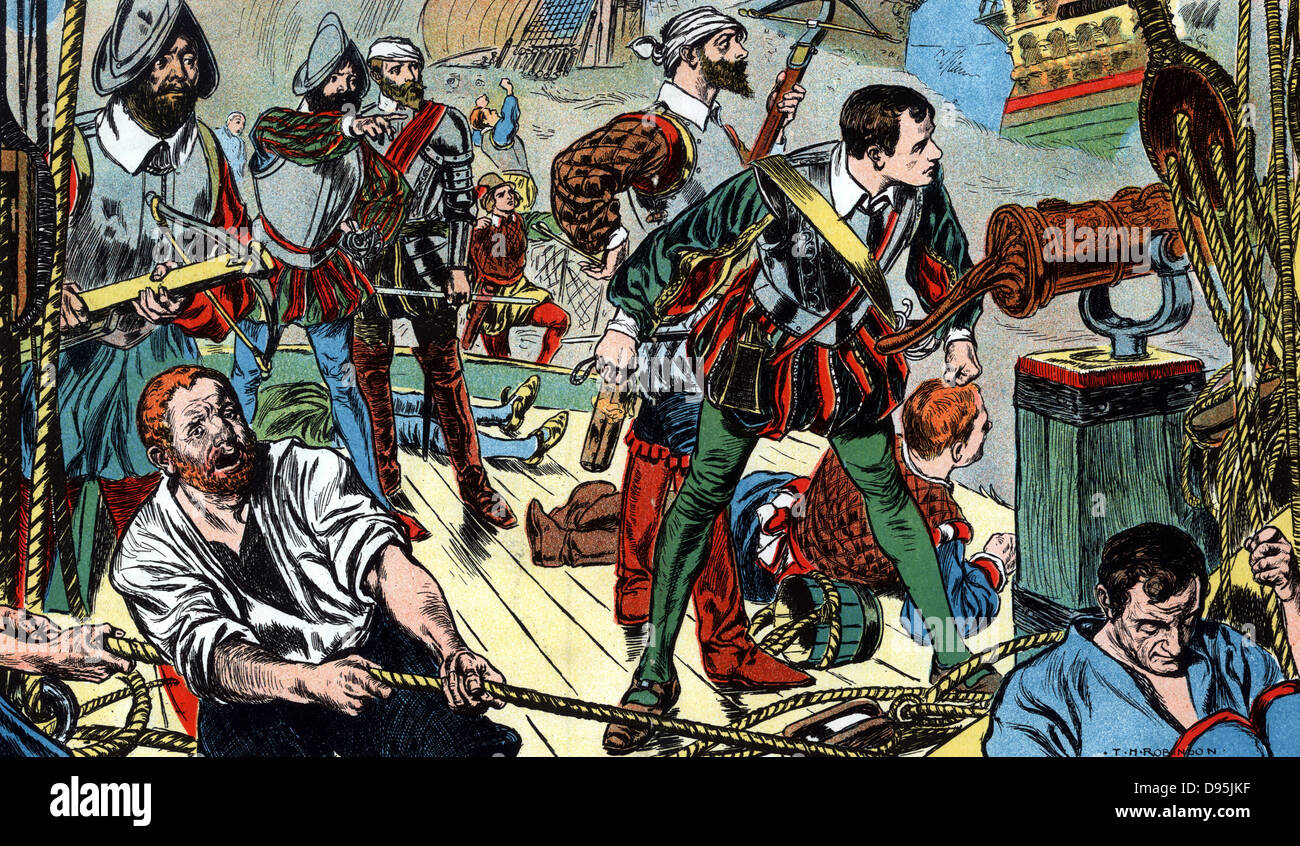 British battle naval english literature history historical archive archival hires stock