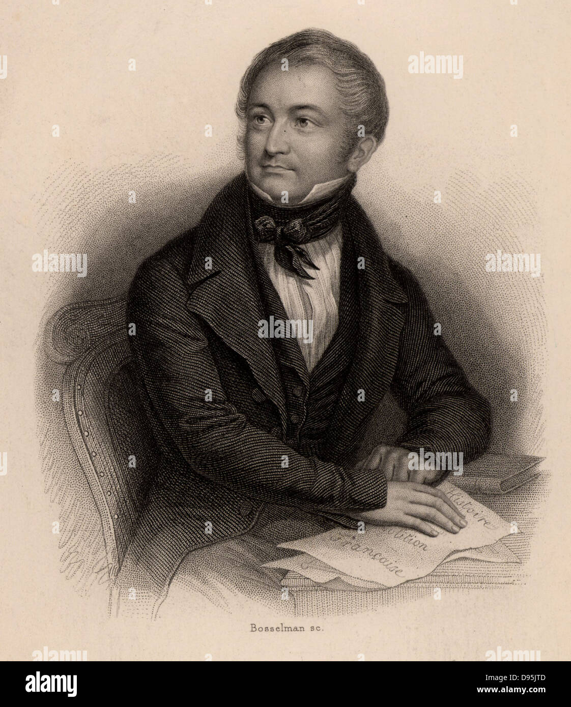 Louis Adolphe Thiers (1797-1877), French historian and statesman. President of Third Republic, 1870. Engraving. Stock Photo