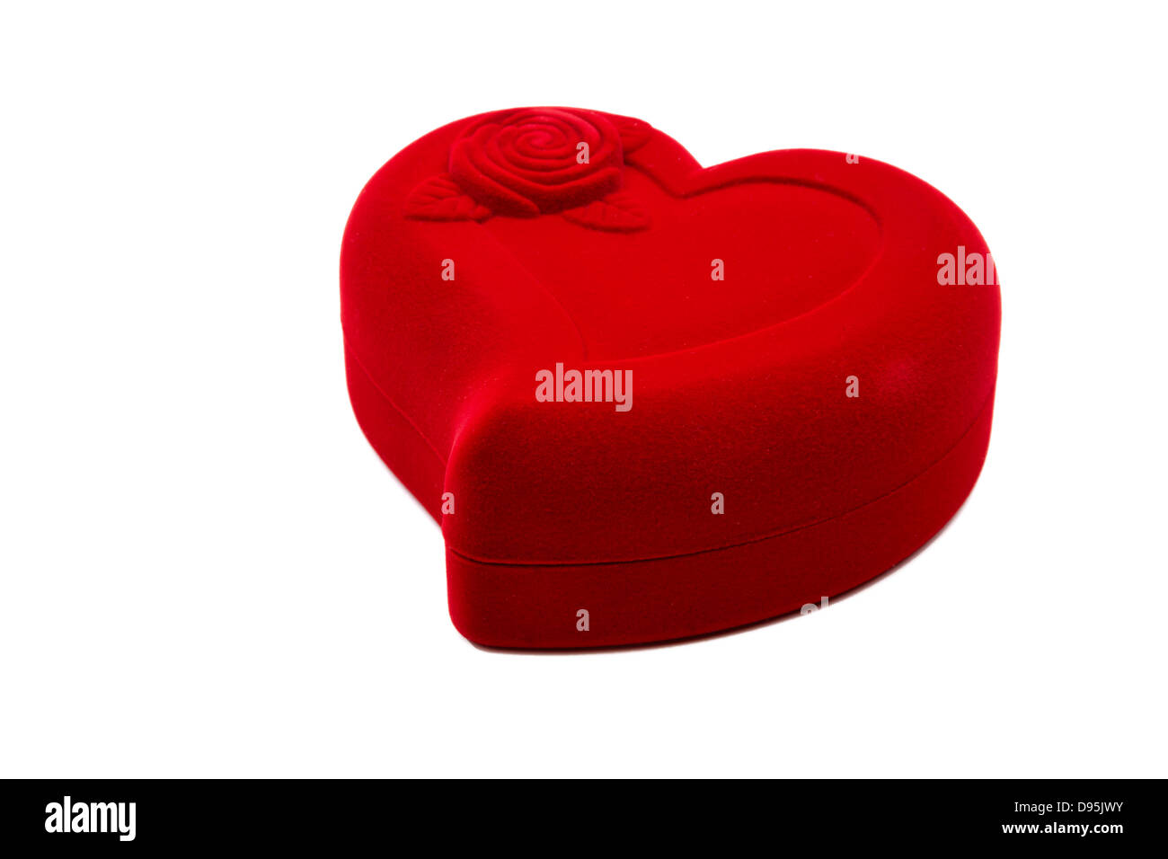 Red gift box isolated on a white background Stock Photo - Alamy