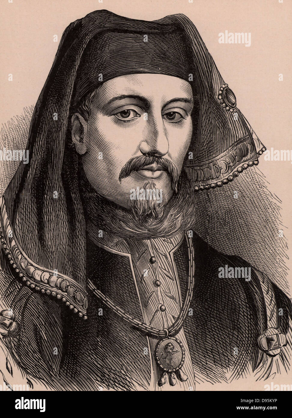 Henry IV (1367-1413) king of England from 1399. First Lancastrian king of England, son of John of Gaunt. Wood engraving c1900. Stock Photo