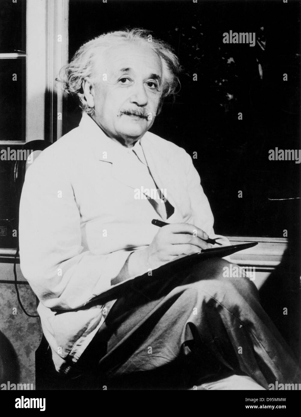 Albert Einstein (1879-1955) German-Swiss-American mathematician and physicist. Stock Photo