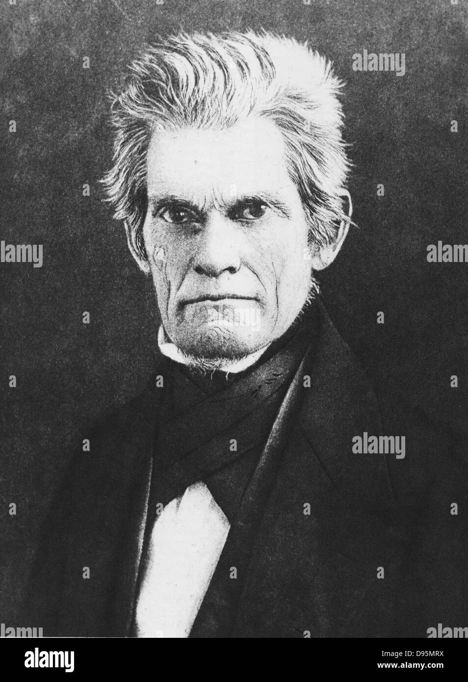 John Caldwell Calhoun (1782-1850) American statesman, Vice-President 1825-1832 Stock Photo