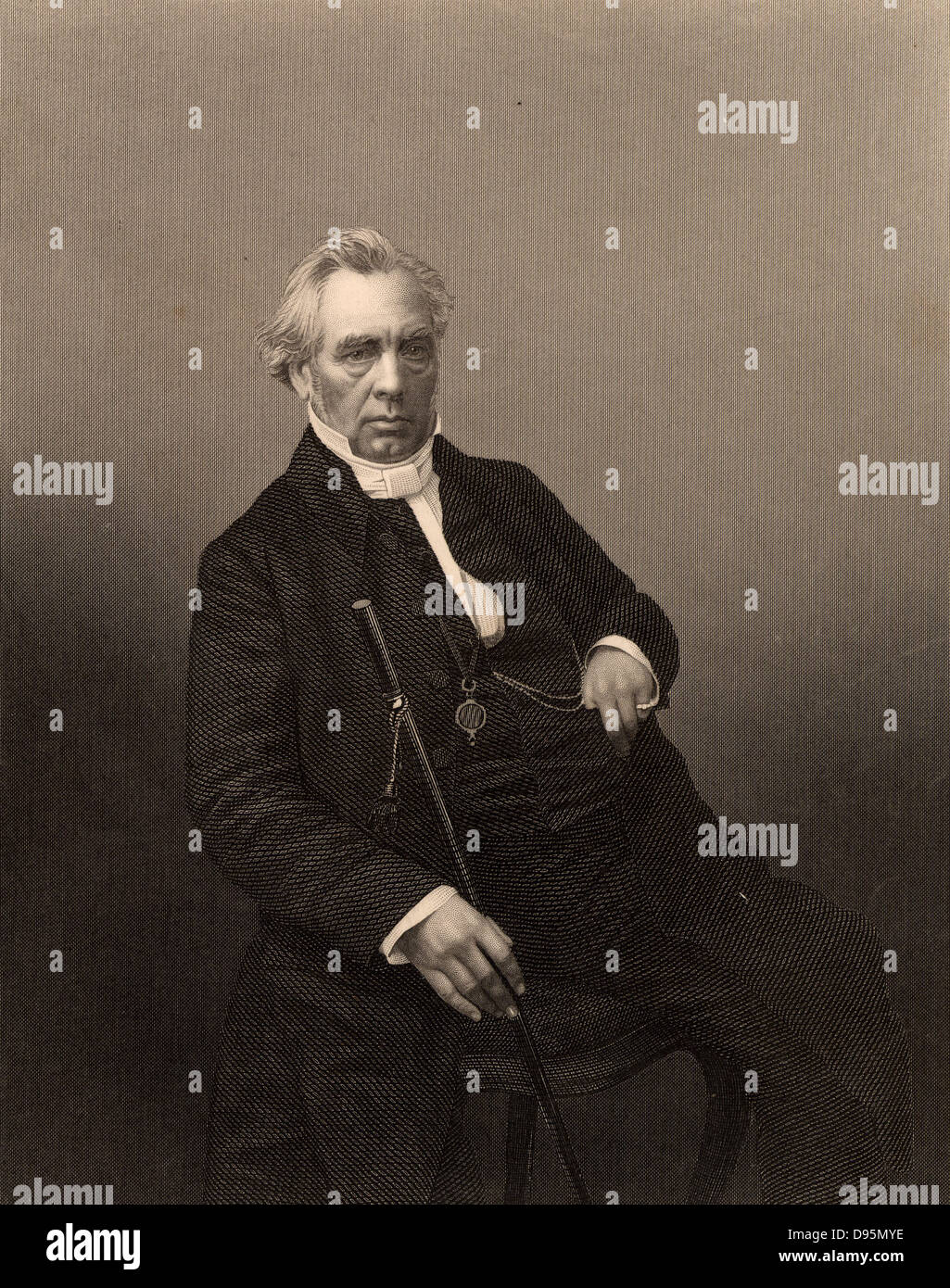 Samuel Dousland Waddy (1804-1876) English Wesleyan minister born at Burton-on-Trent. President of the Wesleyan Conference 1859. Engraving from 'The Illustrated News of the World' (London, c1860). Stock Photo