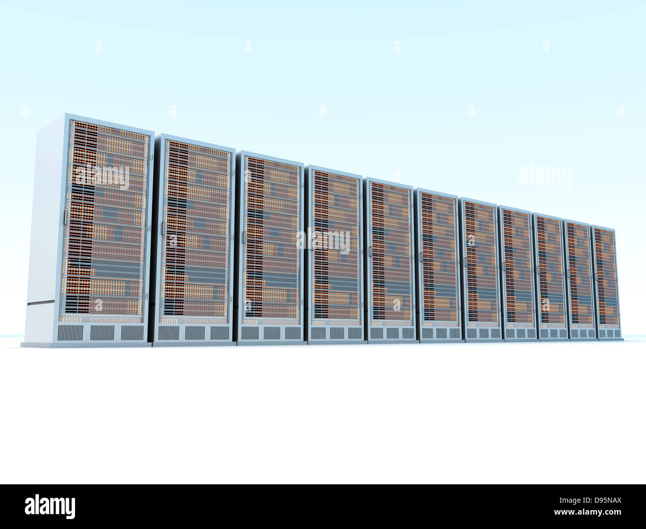 Streaming row server racks hi-res stock photography and images - Alamy