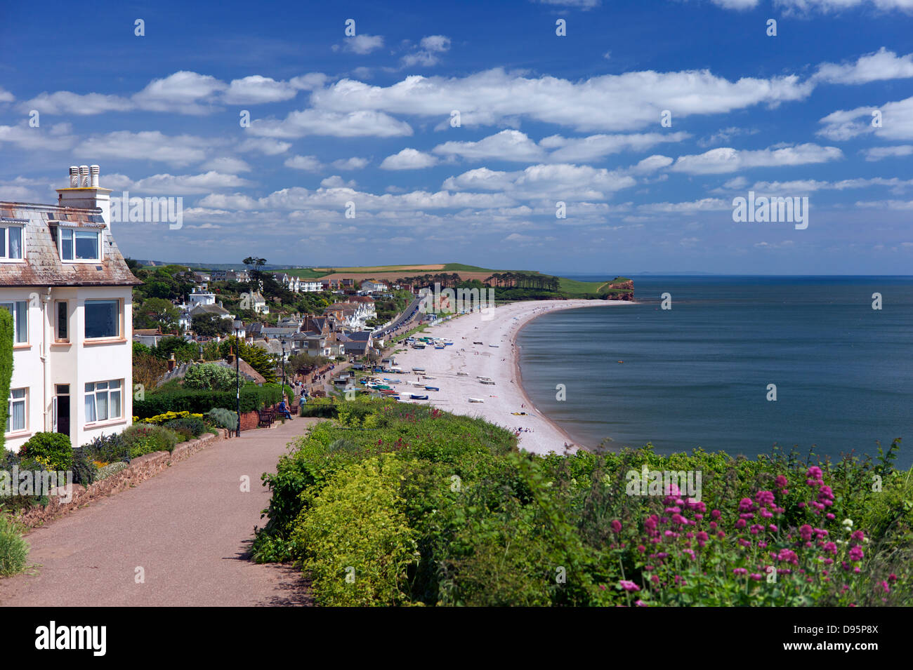 Budleigh Salterton, Devon UK Stock Photo Alamy