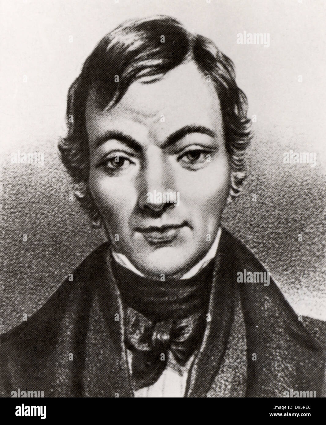 Robert Owen (1771-1858) Welsh-born British philanthropist and socialist. Bought New Lanark Mills Scotland, c1799 where the seeds of the co-operative movement were sown. He founded the town of New Harmony, Indiana,  USA on co-operative principles. Stock Photo