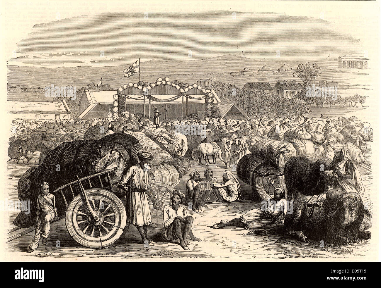 India cotton history harvest hi-res stock photography and images - Alamy