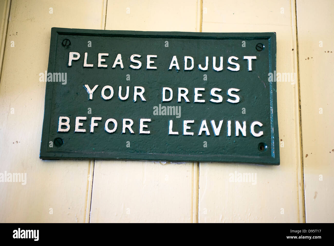 Please Adjust Sign