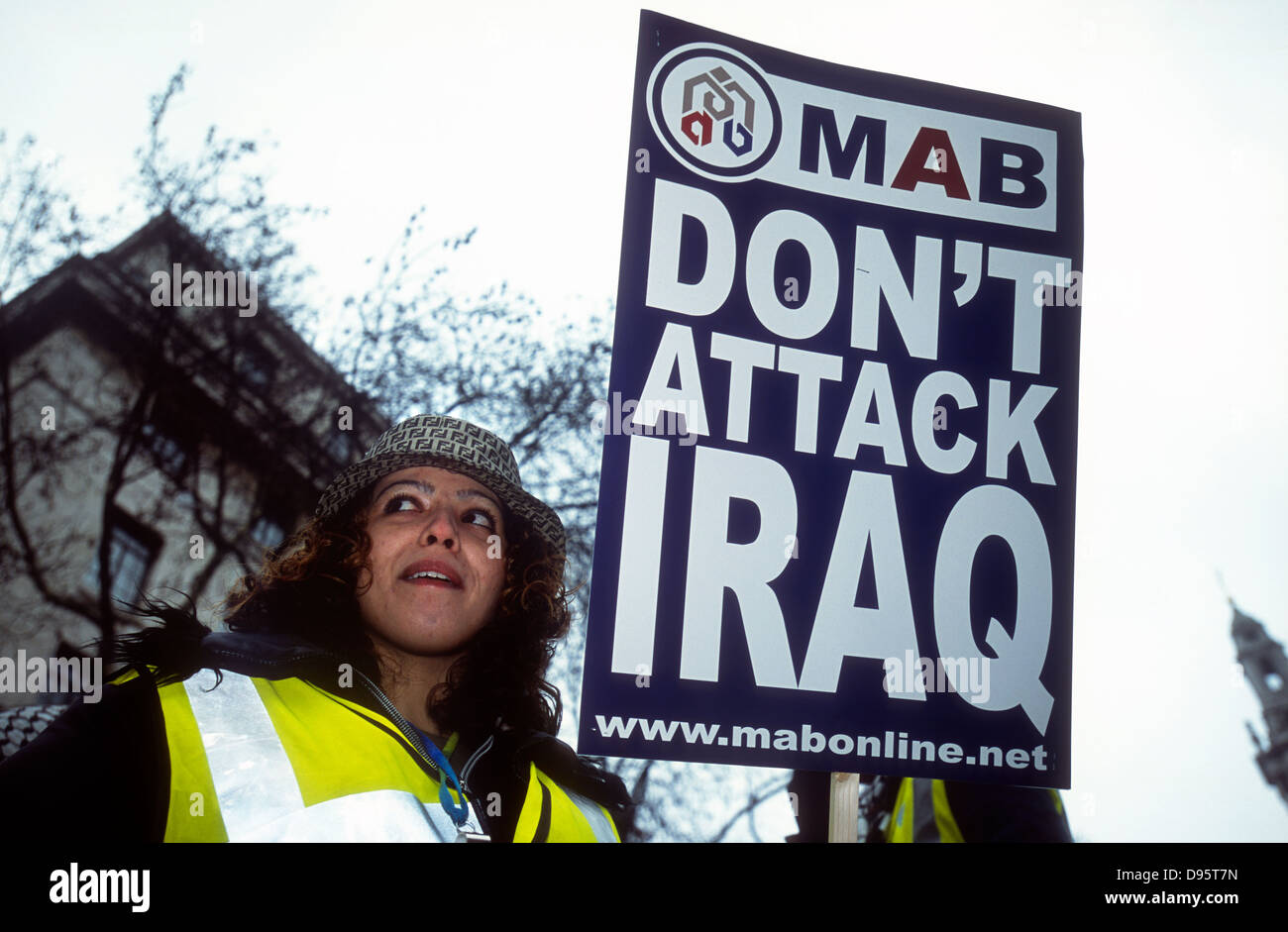 Stop the War in Iraq demo, London, UK. 15 February 2003. Stock Photo