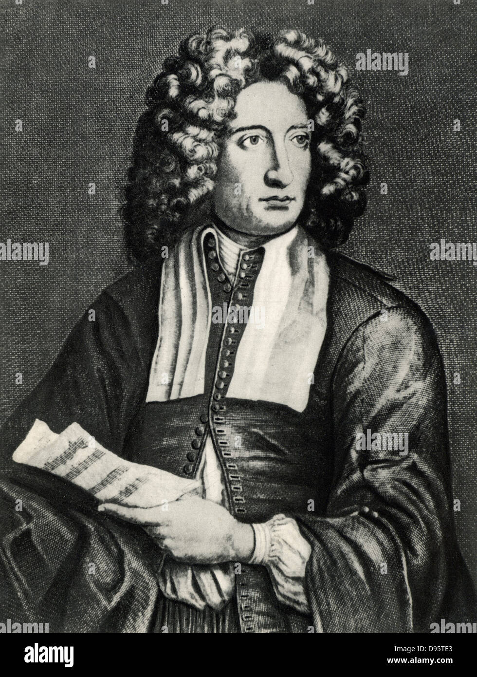 Arcangelo Corelli (1653-1713) Italian composer and violinist. Stock Photo