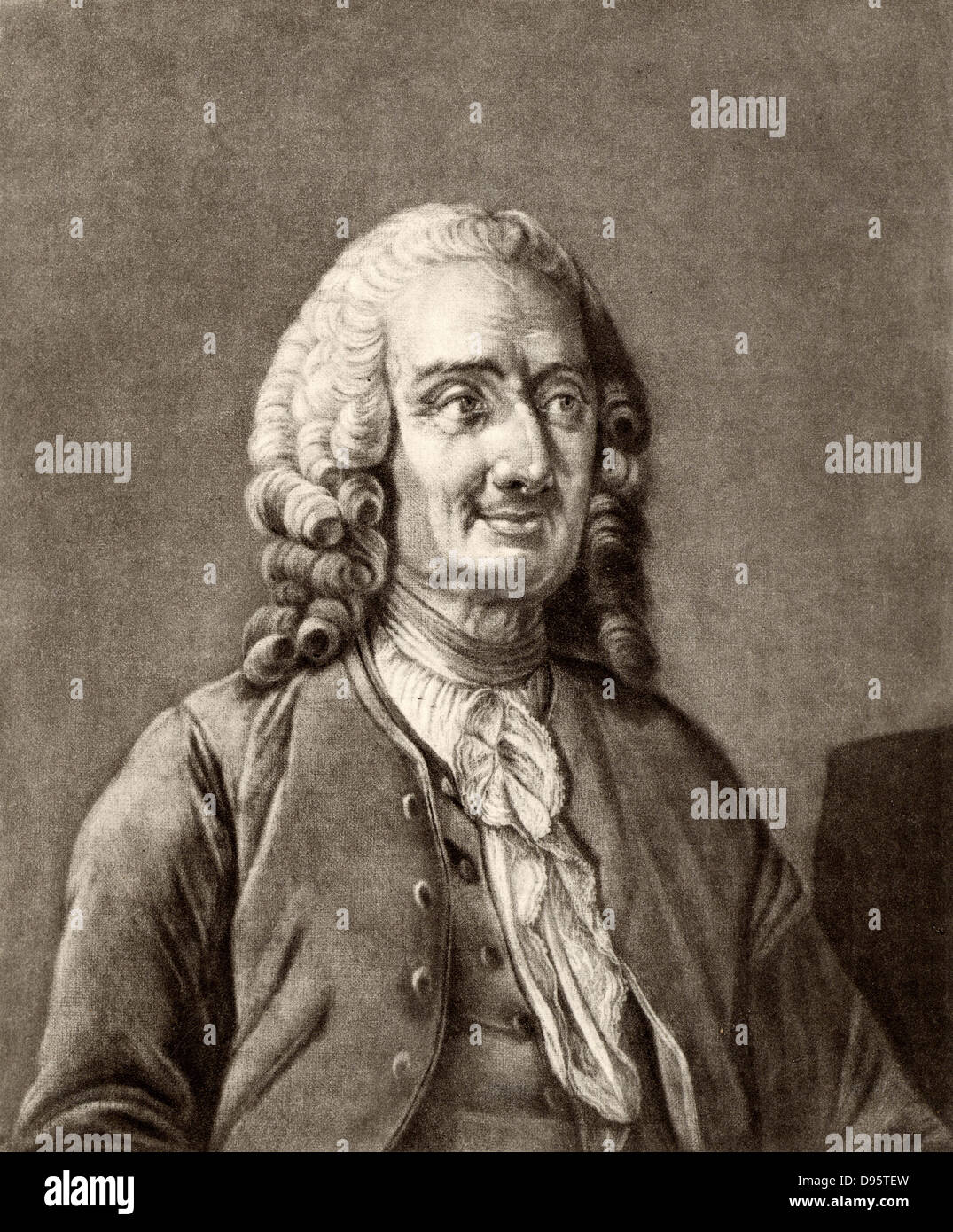 Jean Philippe Rameau (1683-1764) French composer and musicologist. Stock Photo