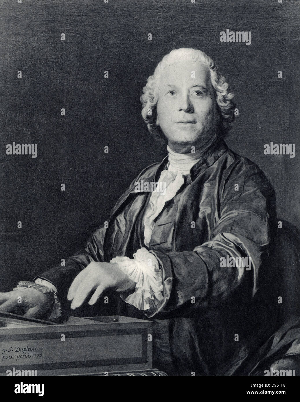 Christoph Willibald Gluck (1714-1787) Bohemian German composer. Stock Photo