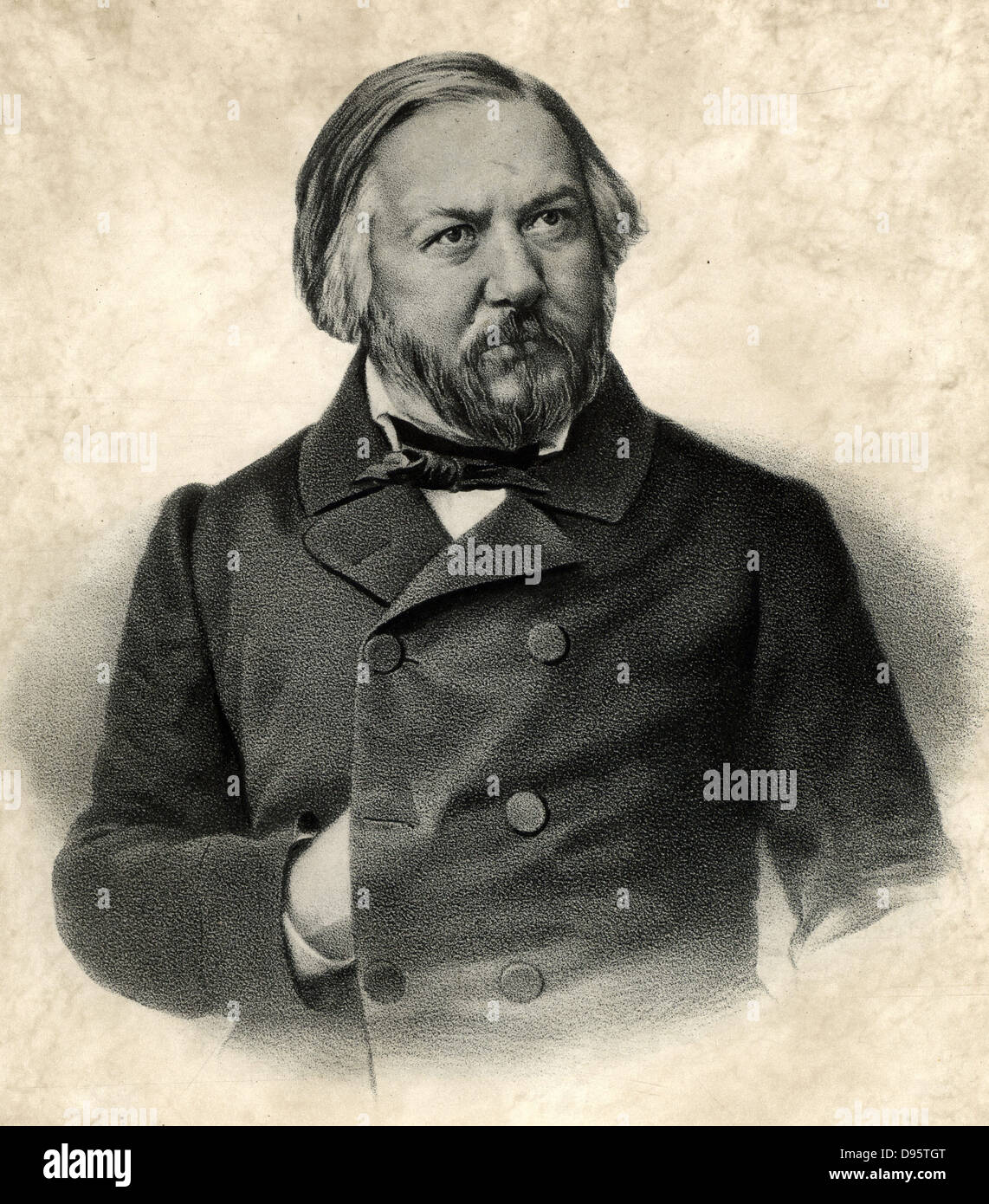 Mikhail Ivanovich Glinka (1804-1857). Russian composer. Stock Photo