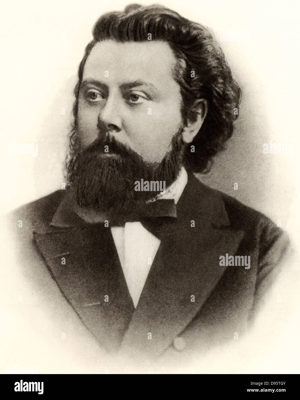 Modeste Petrovich Mussorgski (1839-1881).  Russian composer. Stock Photo