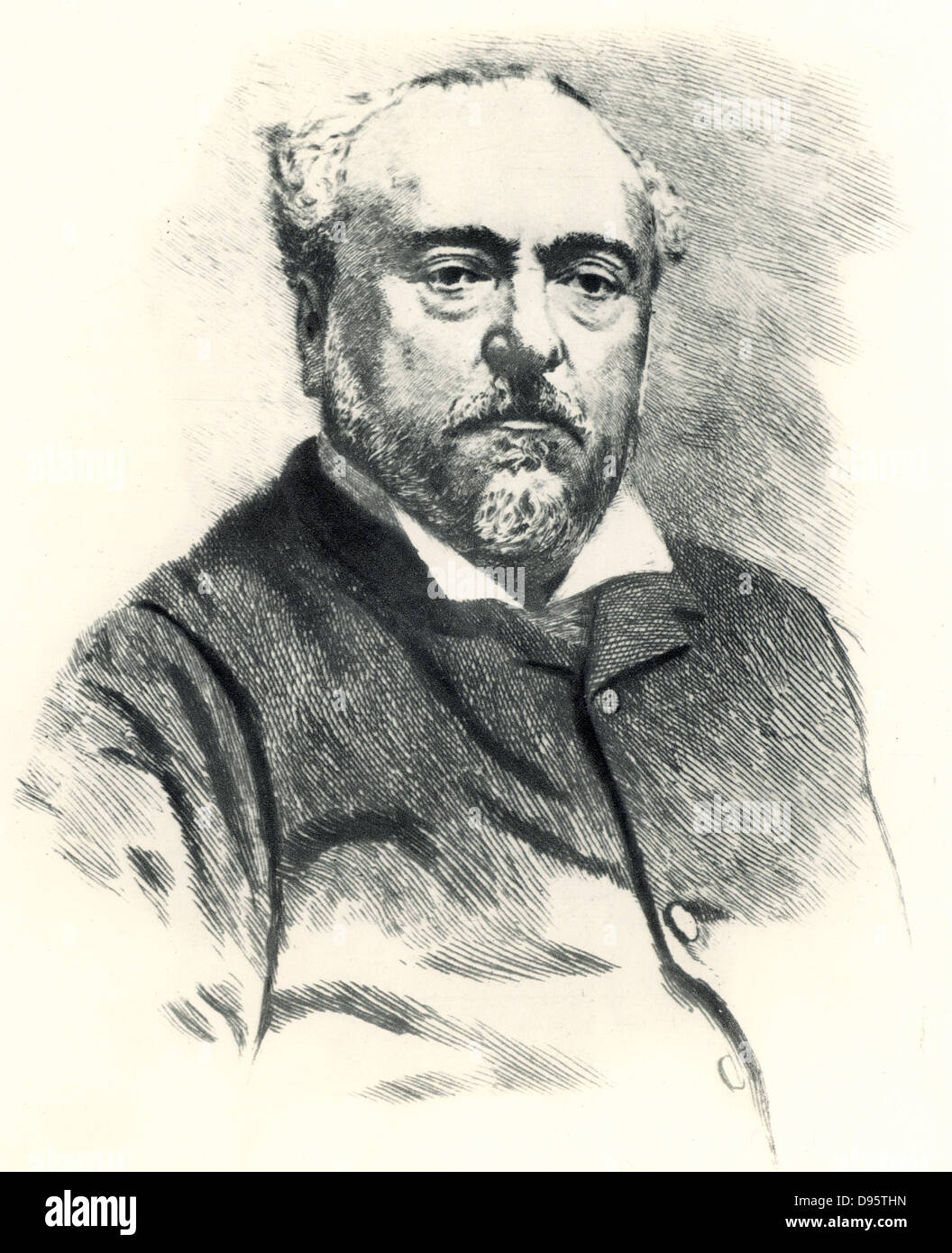 (Alexis) Emmanuel Chabrier (1841-1894). French composer. Stock Photo
