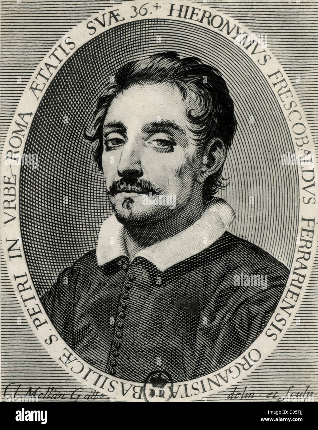 Girolamo Frescobaldi (1583-1643) Italian composer and organist. Stock Photo