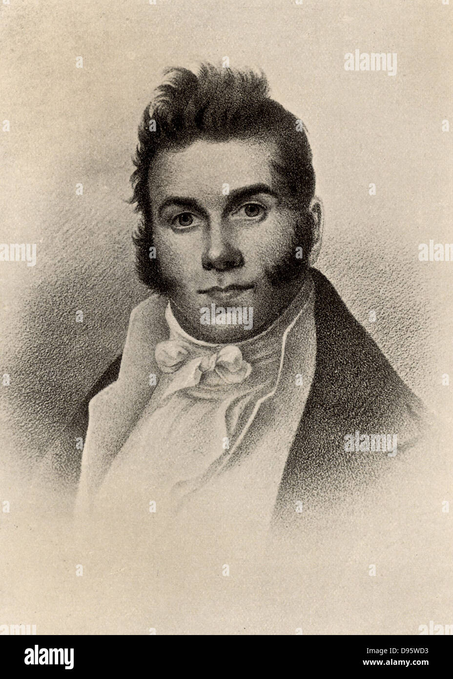 Thomas Say (1787-1834) American naturalist an entomologist. Halftone. Stock Photo