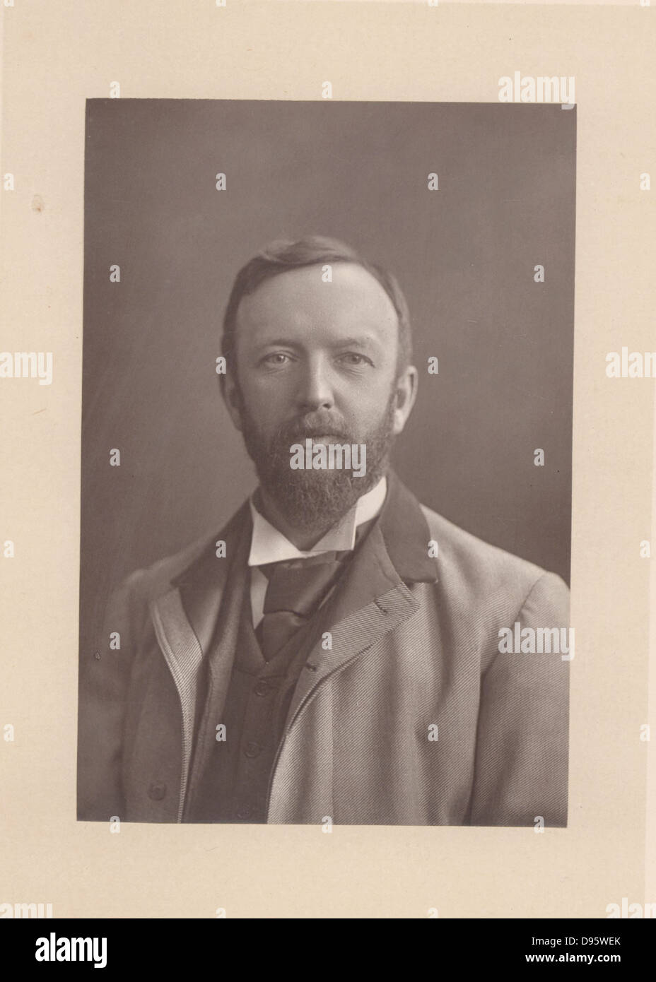 Henry Arthur Jones (1851-1929) English dramatist.  From 'The Cabinet Portrait Gallery' (London, 1890-1894).  Woodburytype after photograph by W & D Downey. Stock Photo