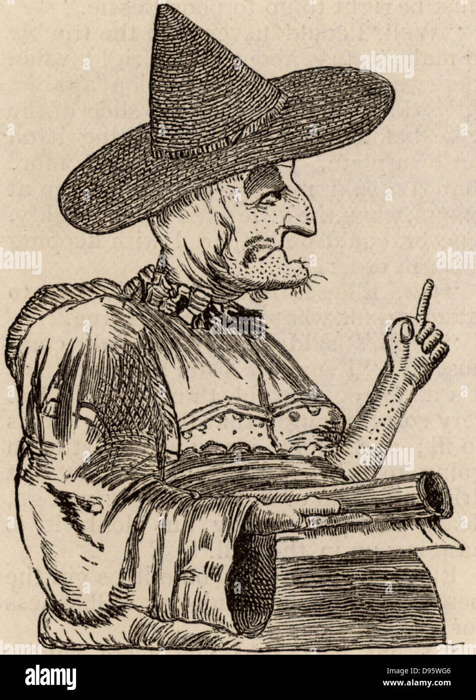 Mother Shipton 1488 C1560 English Witch And Prophetess Stock - 