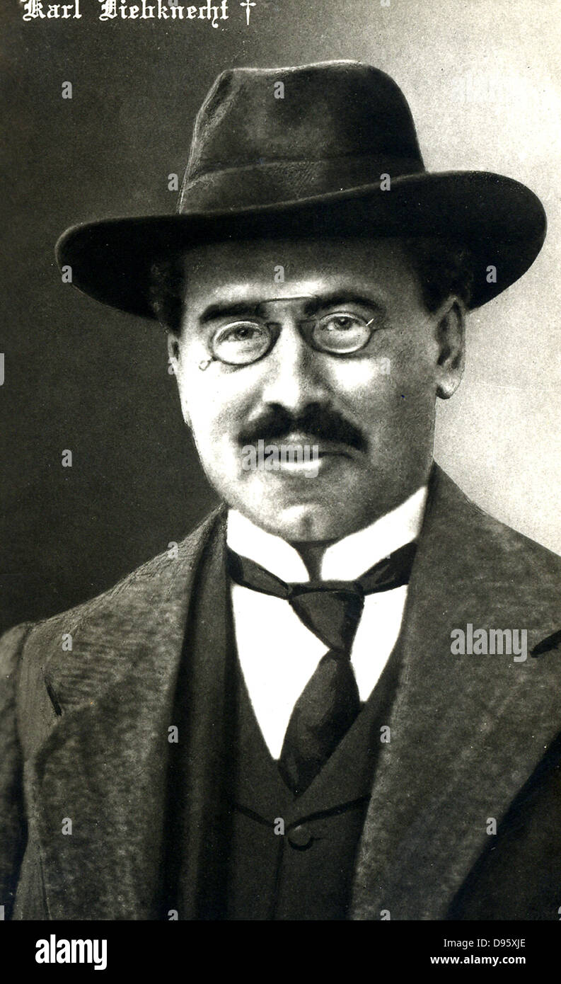 Karl Liebknecht (18711919) German lawyer and politician. Founder Stock