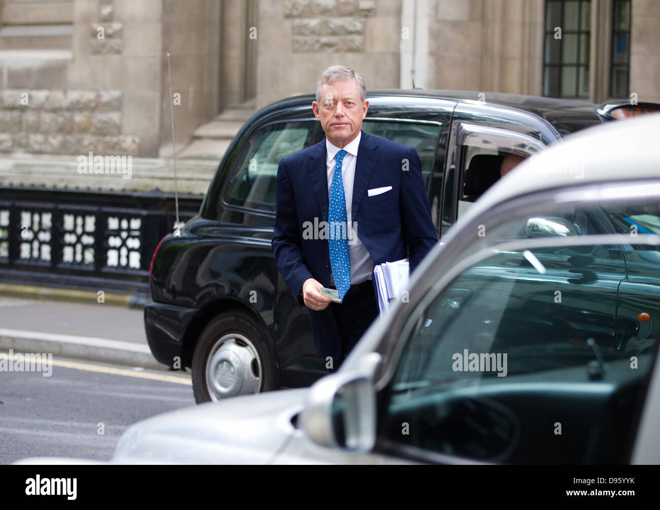 London, UK. 12th June 2013. Alexander Vik, Rolls Building, London, UK Picture shows Alexander Vik,  President, Chairman and Chief Executive Officer at Sebastian Holdings Inc. arriving at the Rolls Building, London where he suing Deutsche Bank over $8 Billion fund losses dating back to 2008. Stock Photo