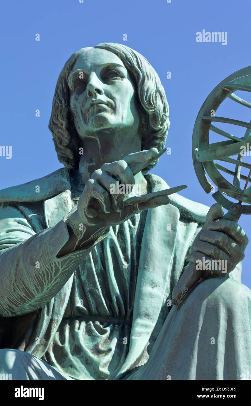 Polish astronomer Nicolaus Copernicus bronze statue in downtown Montreal, Canada Stock Photo Alamy