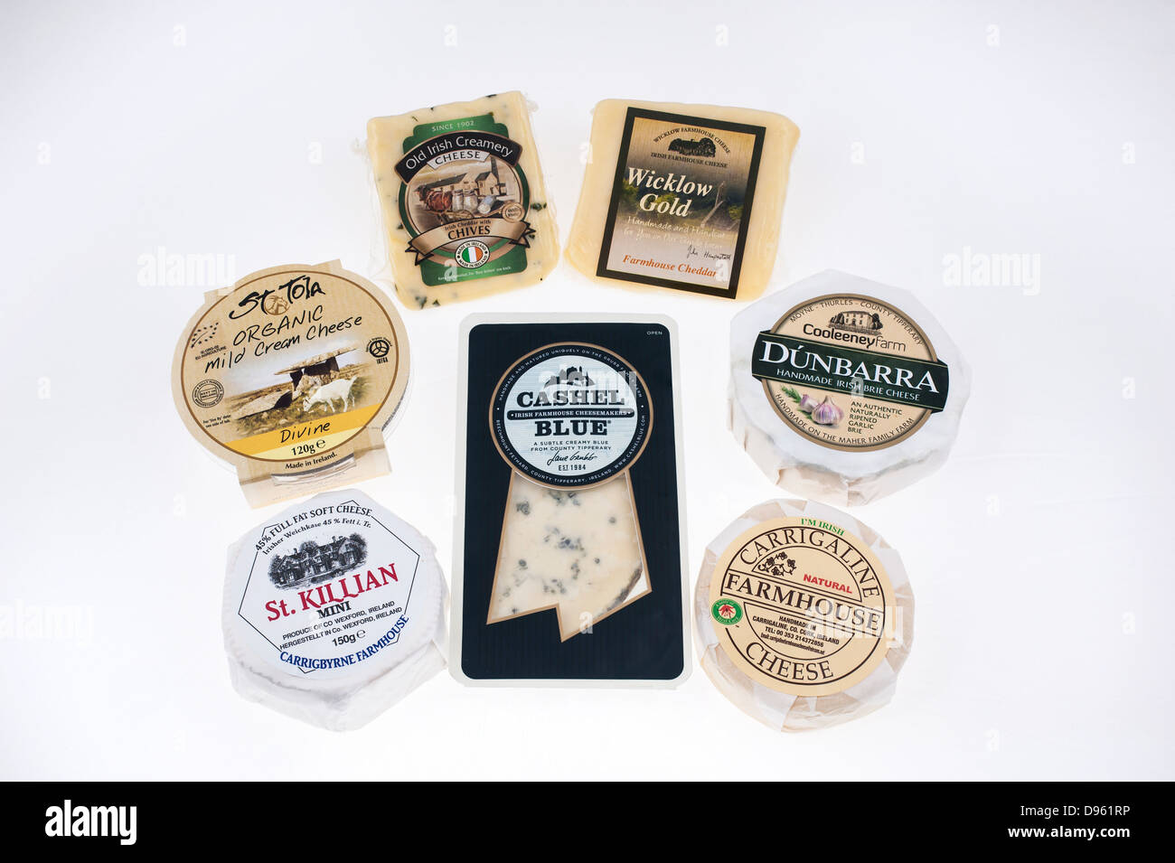 Irish handmade, handcrafted cheese / cheeses Stock Photo Alamy