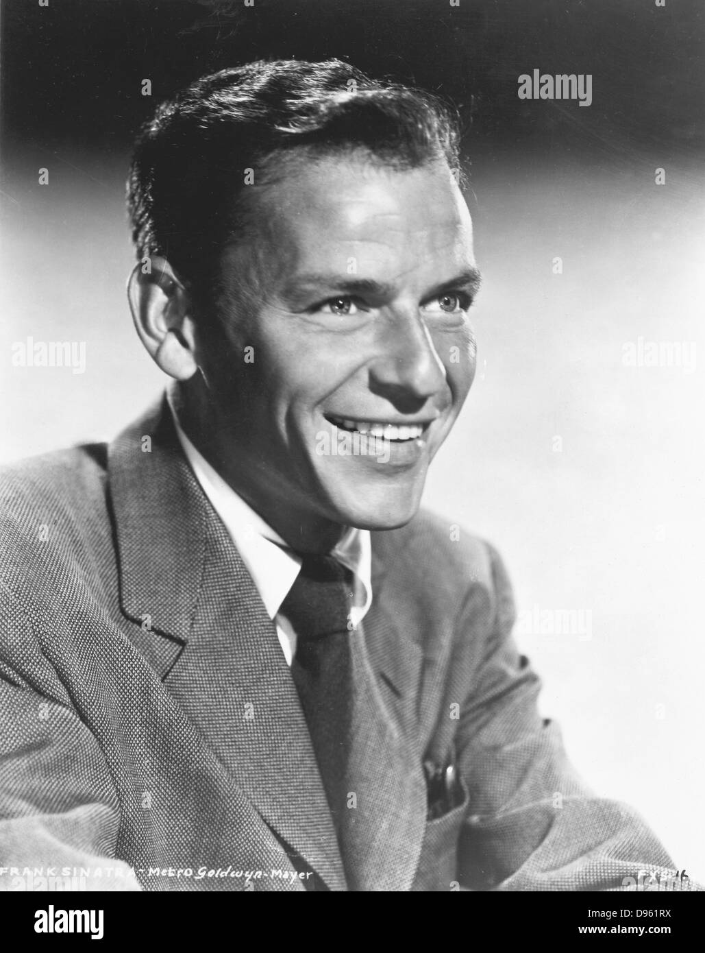 Frank Sinatra (b1915) American film star and singer. Stock Photo